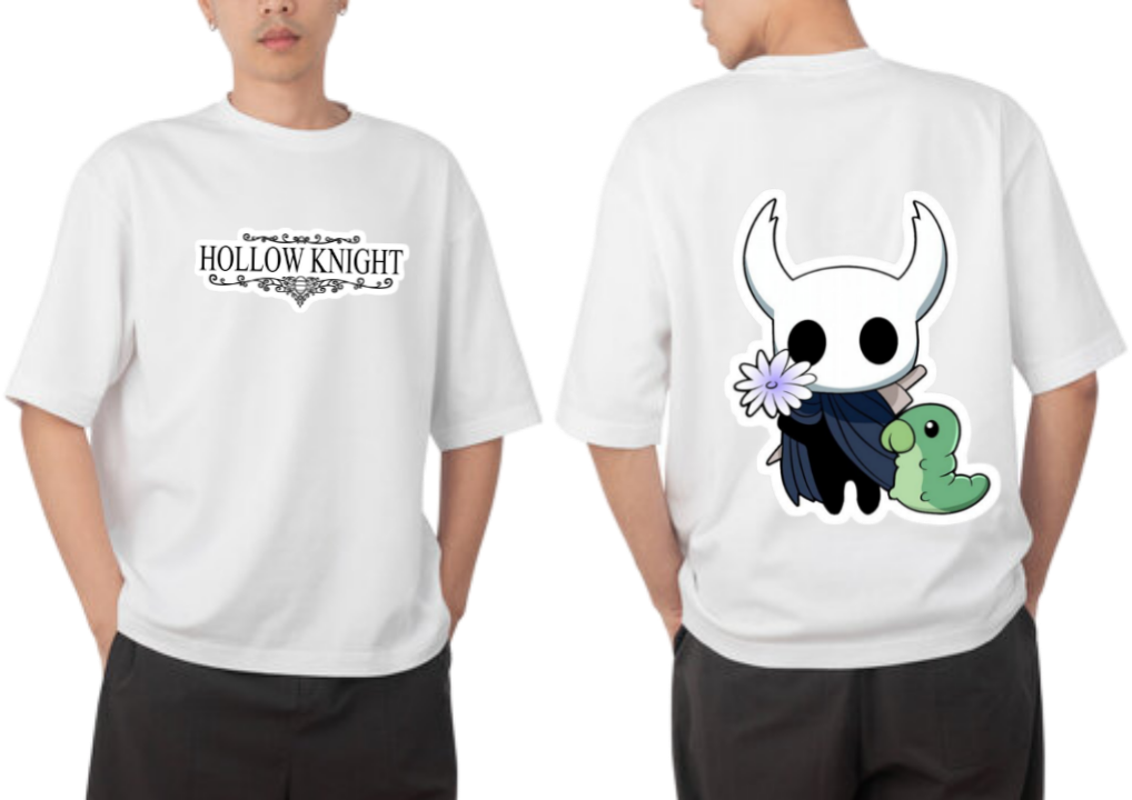 Hollow Knight t- shirt One Size White Back 14