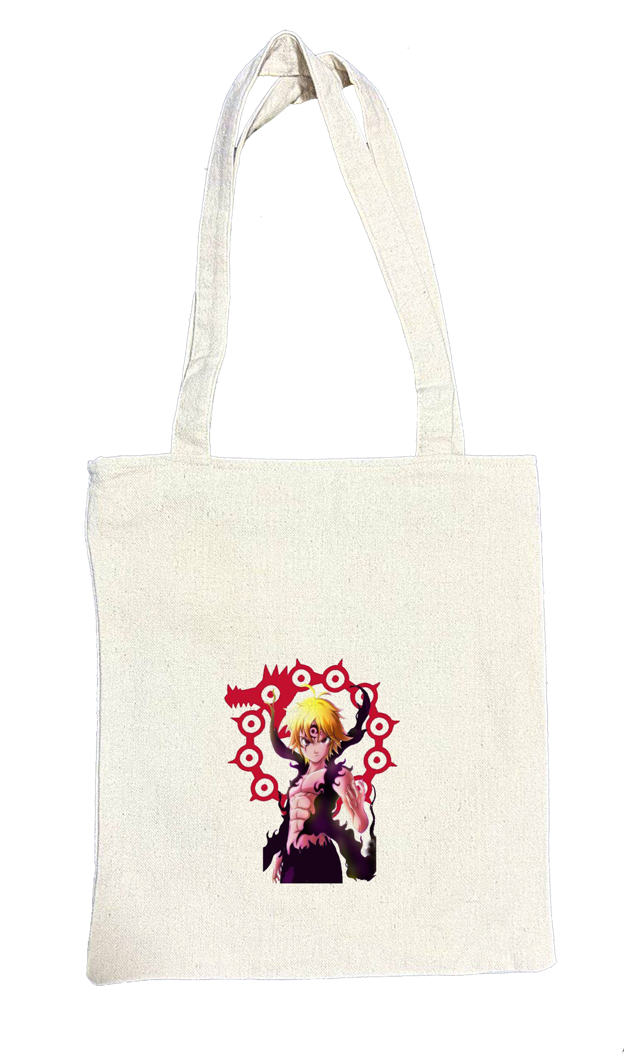 Anime Nanatsu no taizai seven deadly sins tote bag White 14