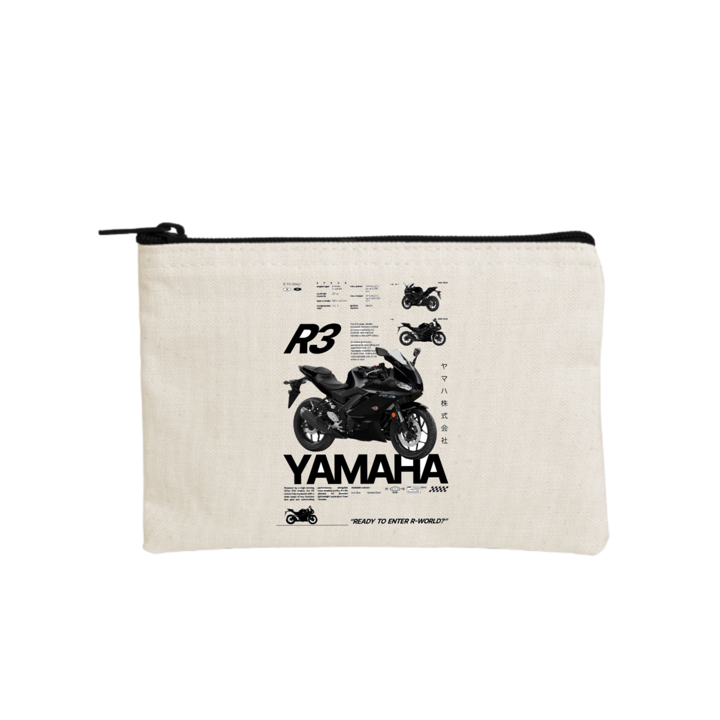 MOTOR CYCLE wallet pencil case Beige 14