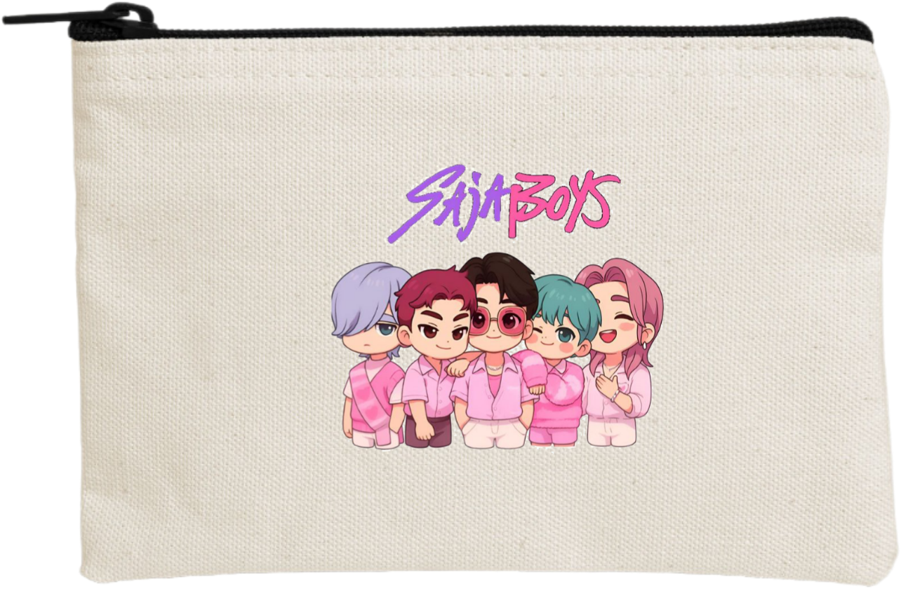 Hunterix kpop wallet pencil case Beige 14