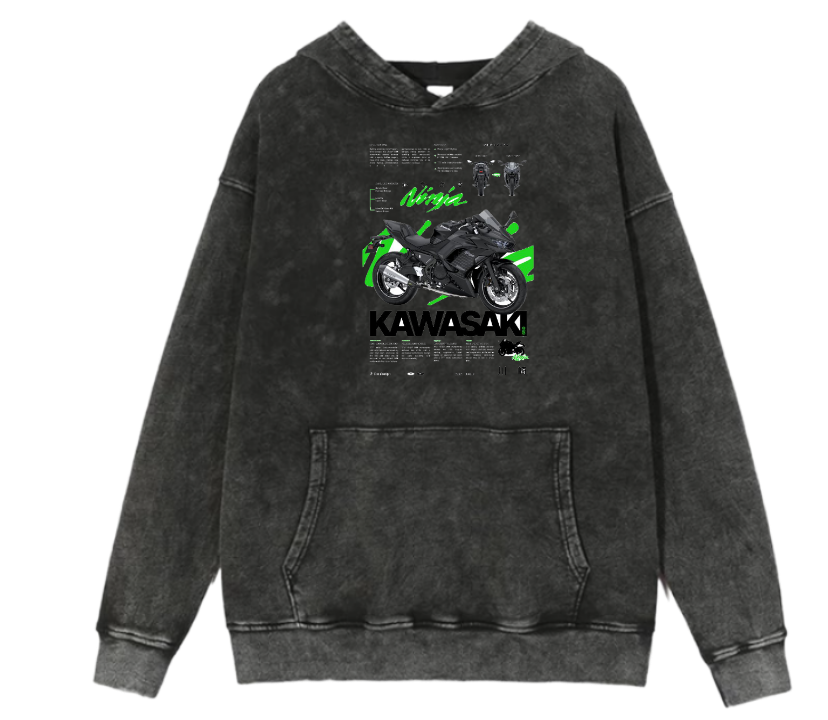 MOTOR CYCLE One Size hoodie Washed 14 (Copy)