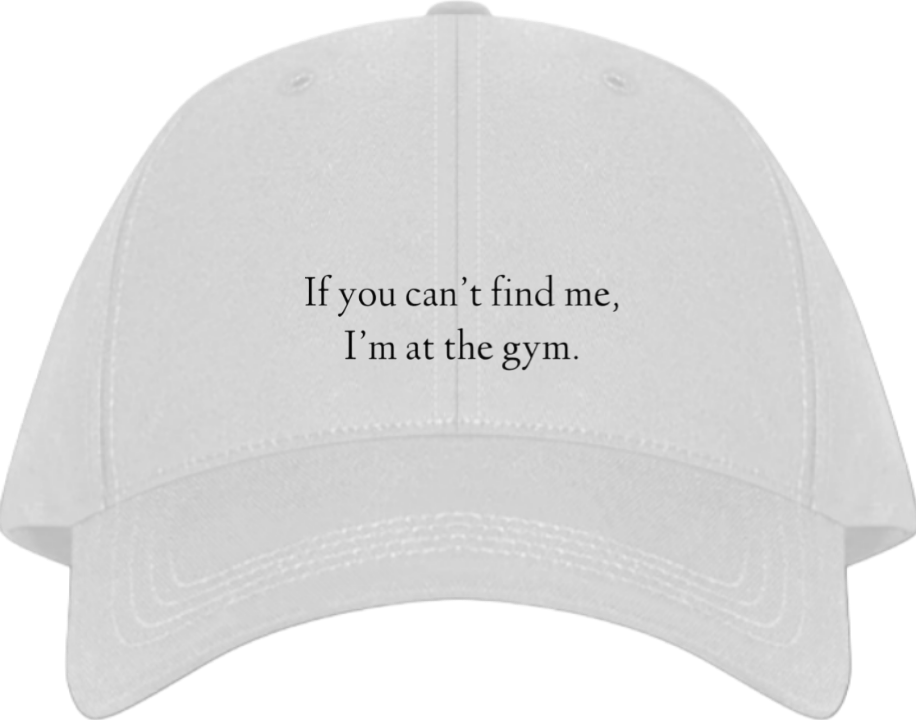workout gym pilates Baseball cap White 14