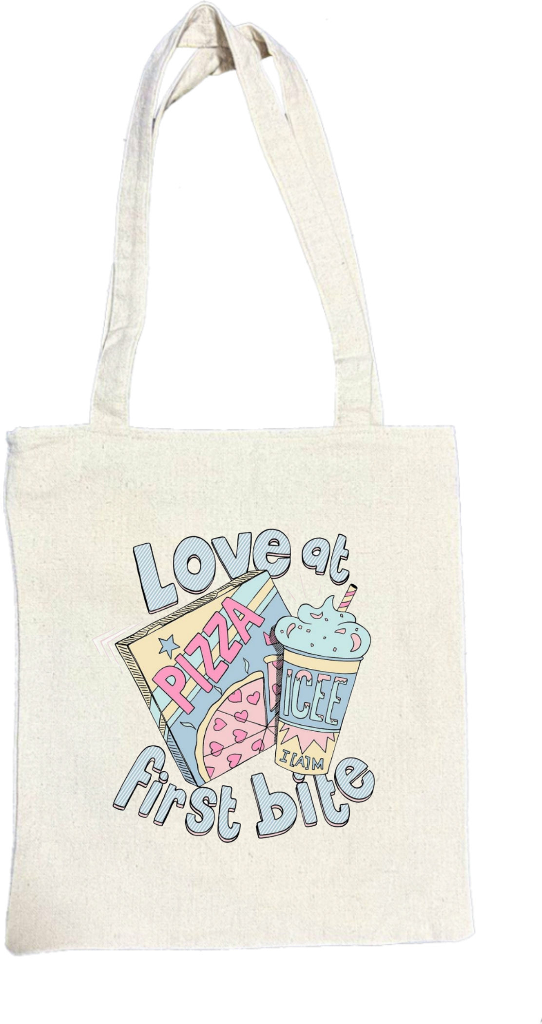 First bite tote bag beige 104
