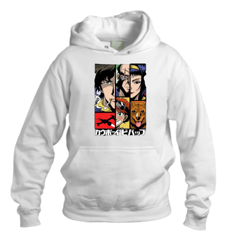 Cowboy Bebop Over Size hoodie White 3