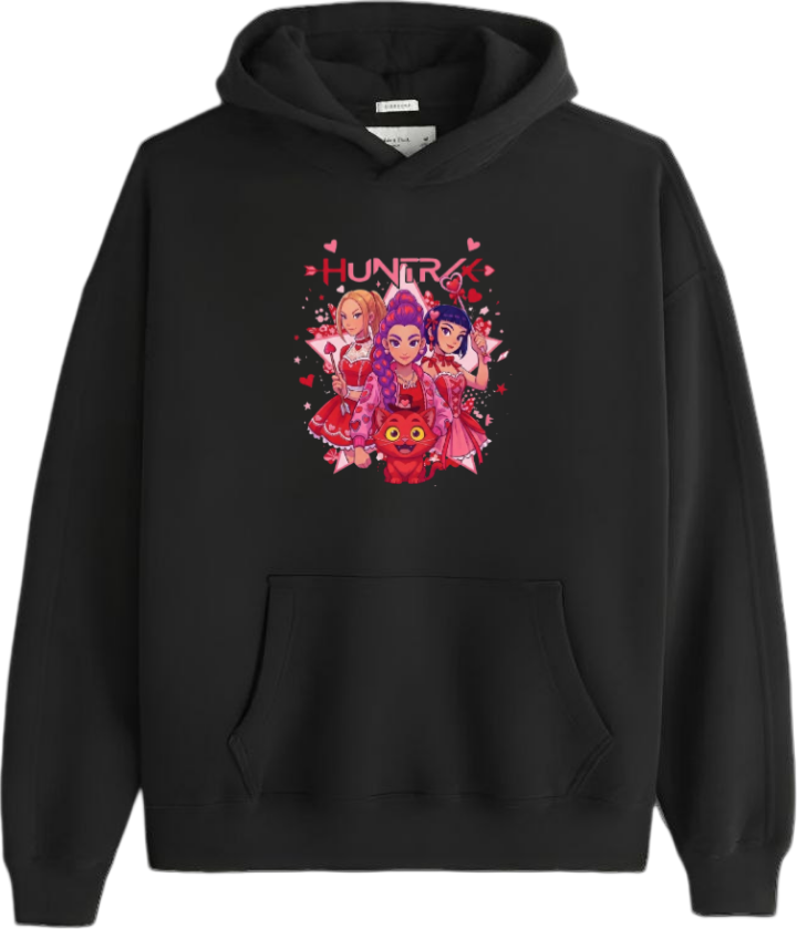 Hunterix kpop Oversize Hoodie Black 14