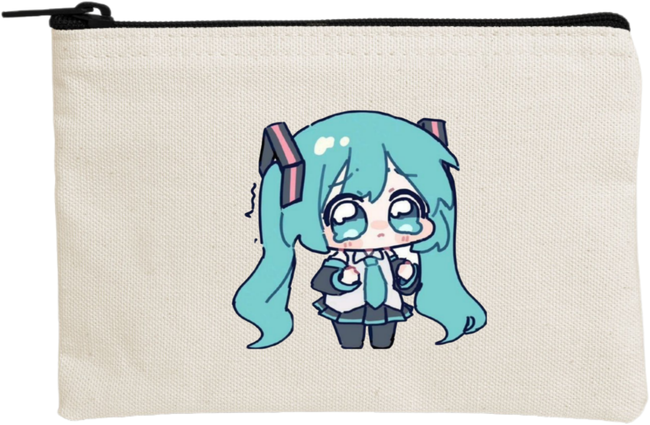 miku pencil case Beige 15