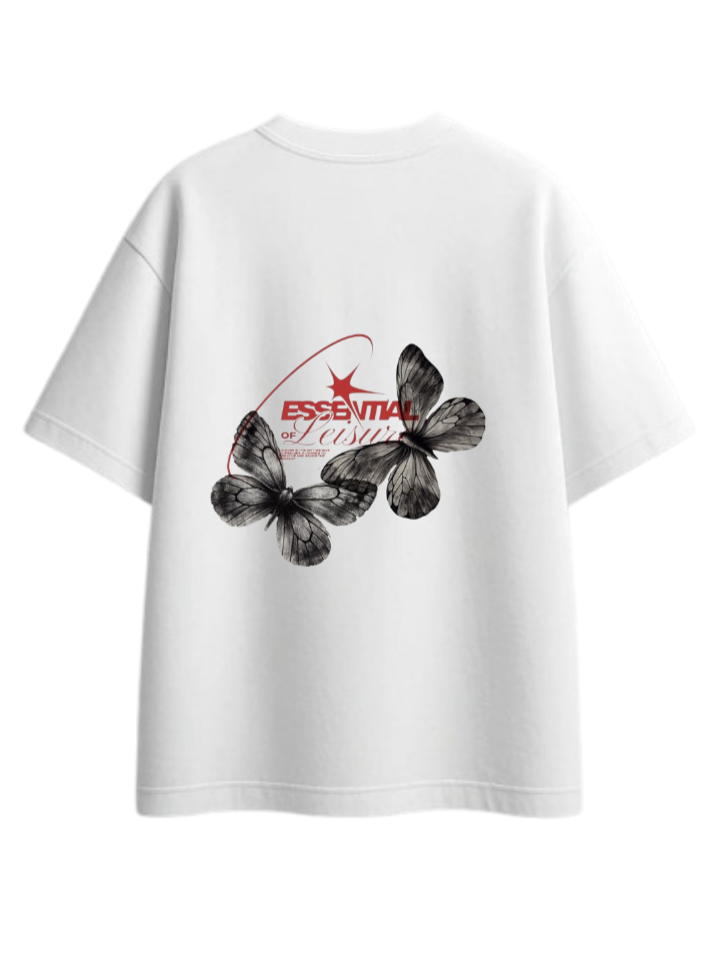 butterflies t- shirt White Back 15