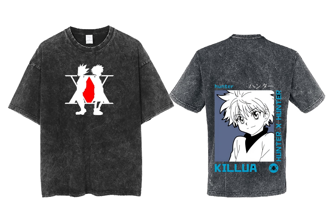 Hunter × Hunter t- shirt One Size Washed Back 15