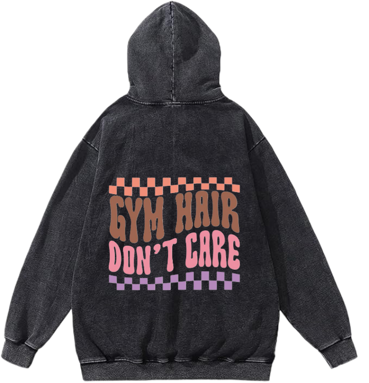 workout gym pilates Oversize Hoodie Washed Back 15