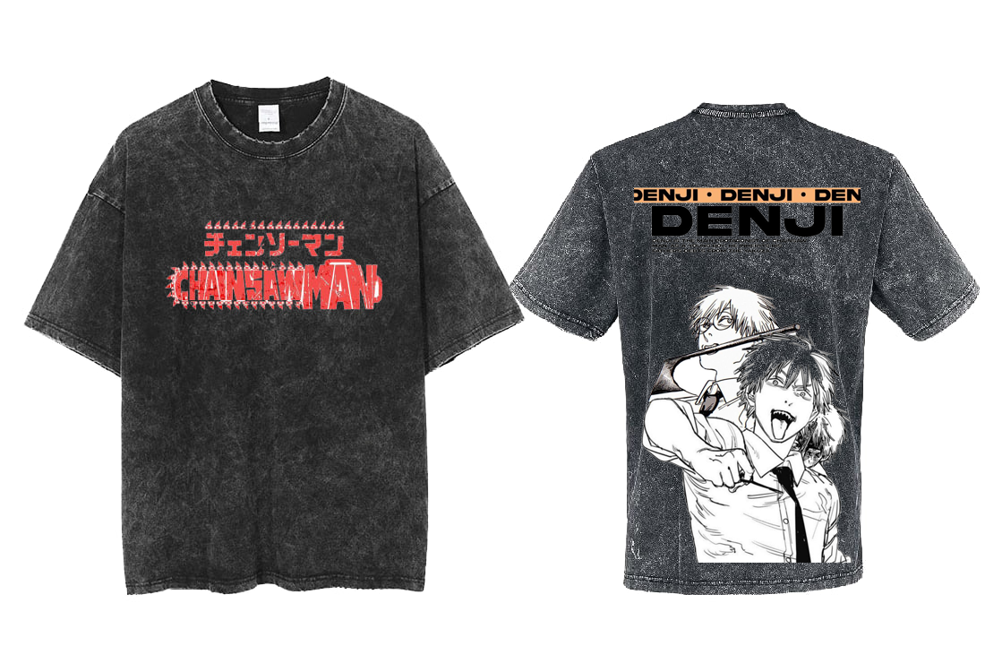 Chainsaw Man t- shirt One Size Washed Back 13