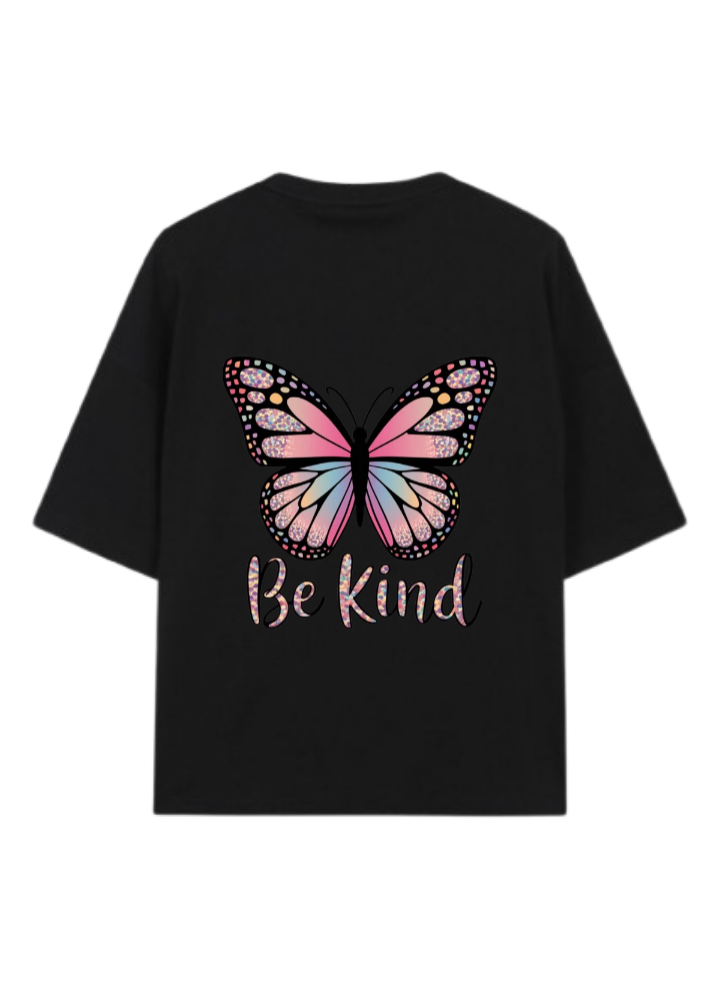 butterflies t- shirt Black Back 15