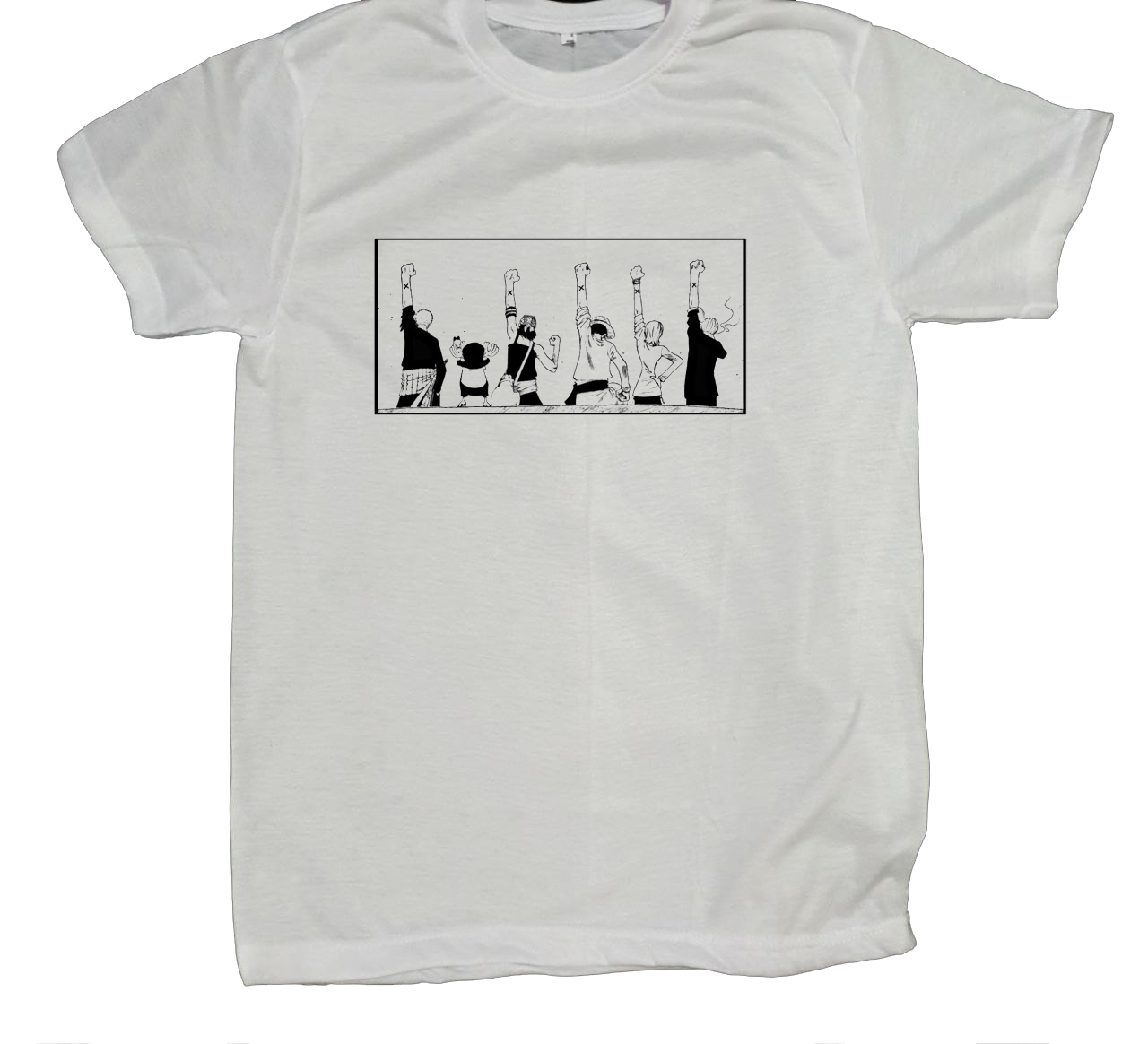 one piece t- shirt fat White 15