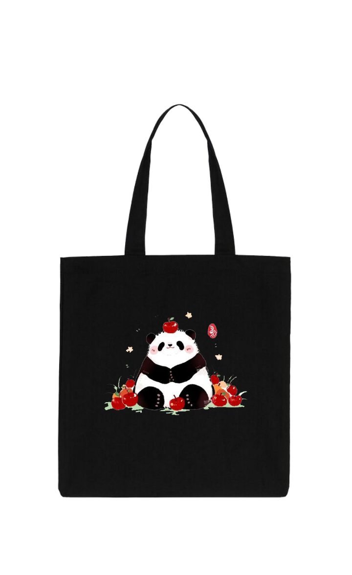 PANDA tote bag Black 15