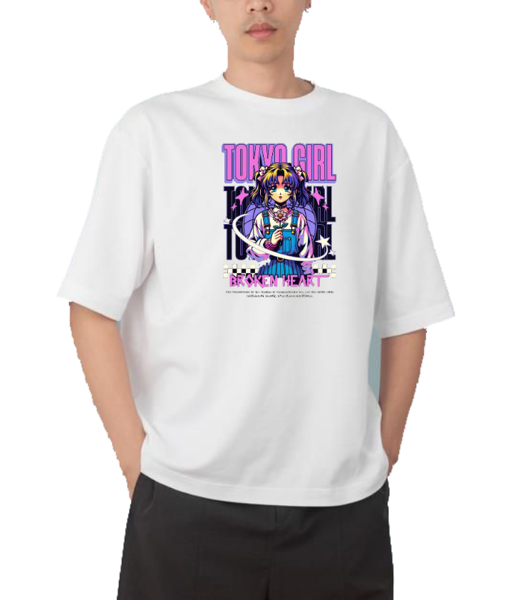 RANDOM ANIME GIRL t- shirt White 15