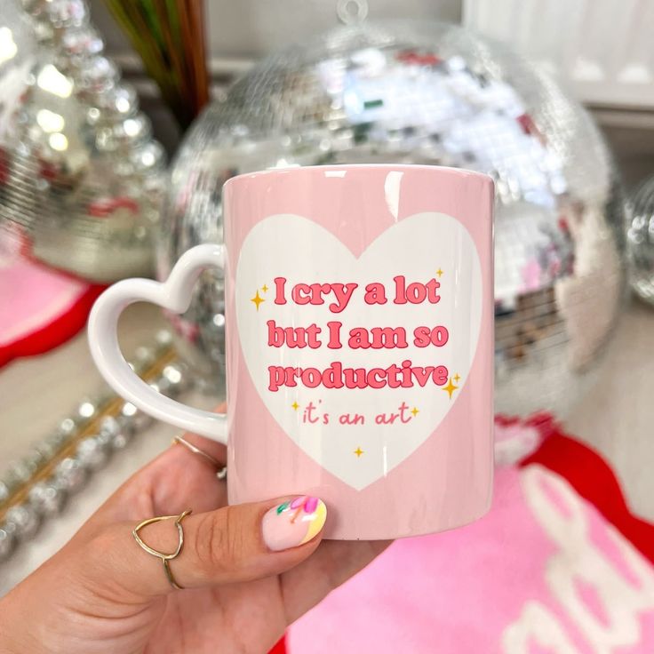 Mug I cry a lot but I am so productive +it's an art 15