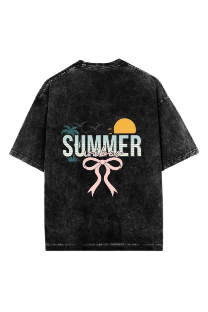 Summer Vibes One Size t- shirt Washed Back 15