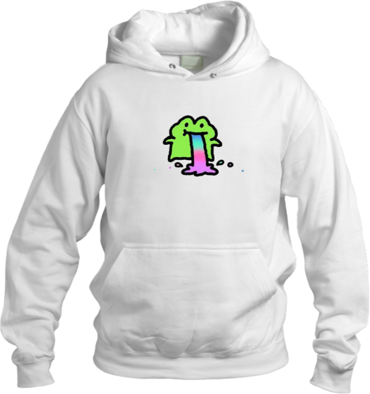 Frog Oversize Hoodie White 15