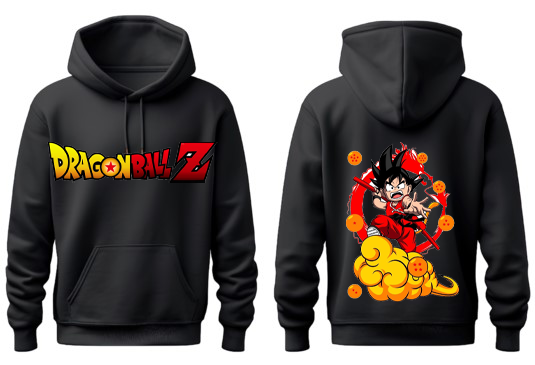 Dragon Ball One Size hoodie Black Back 15