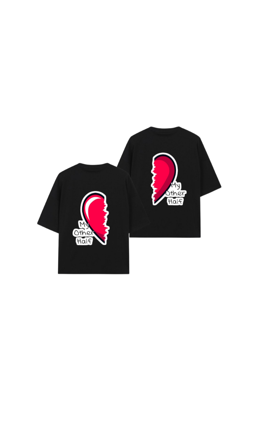 VaIentine coupIe t- shirt Black Cables Back 15