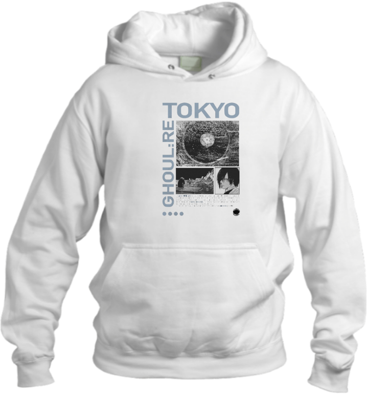 okyo Ghoul One Size hoodie White 15