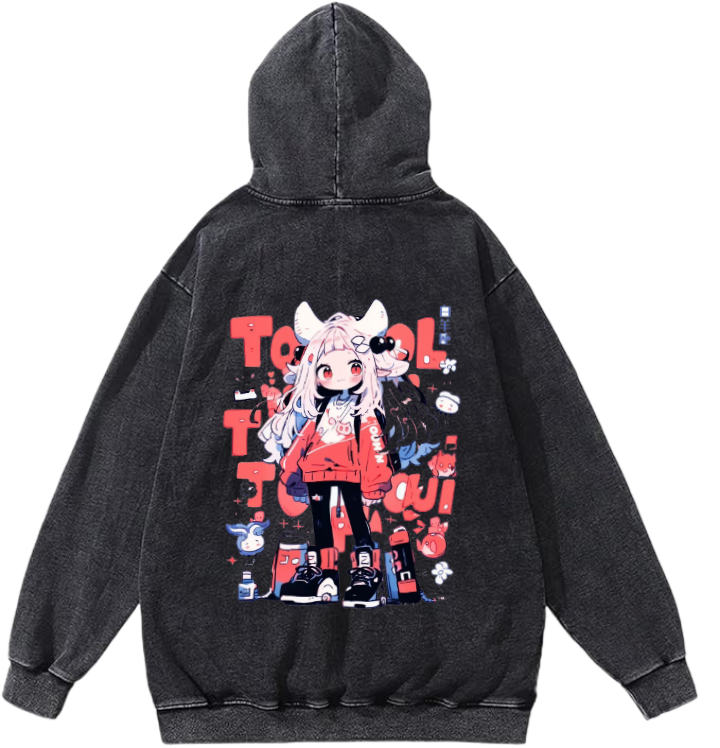 TOOL Over Size hoodie Washed Back 15