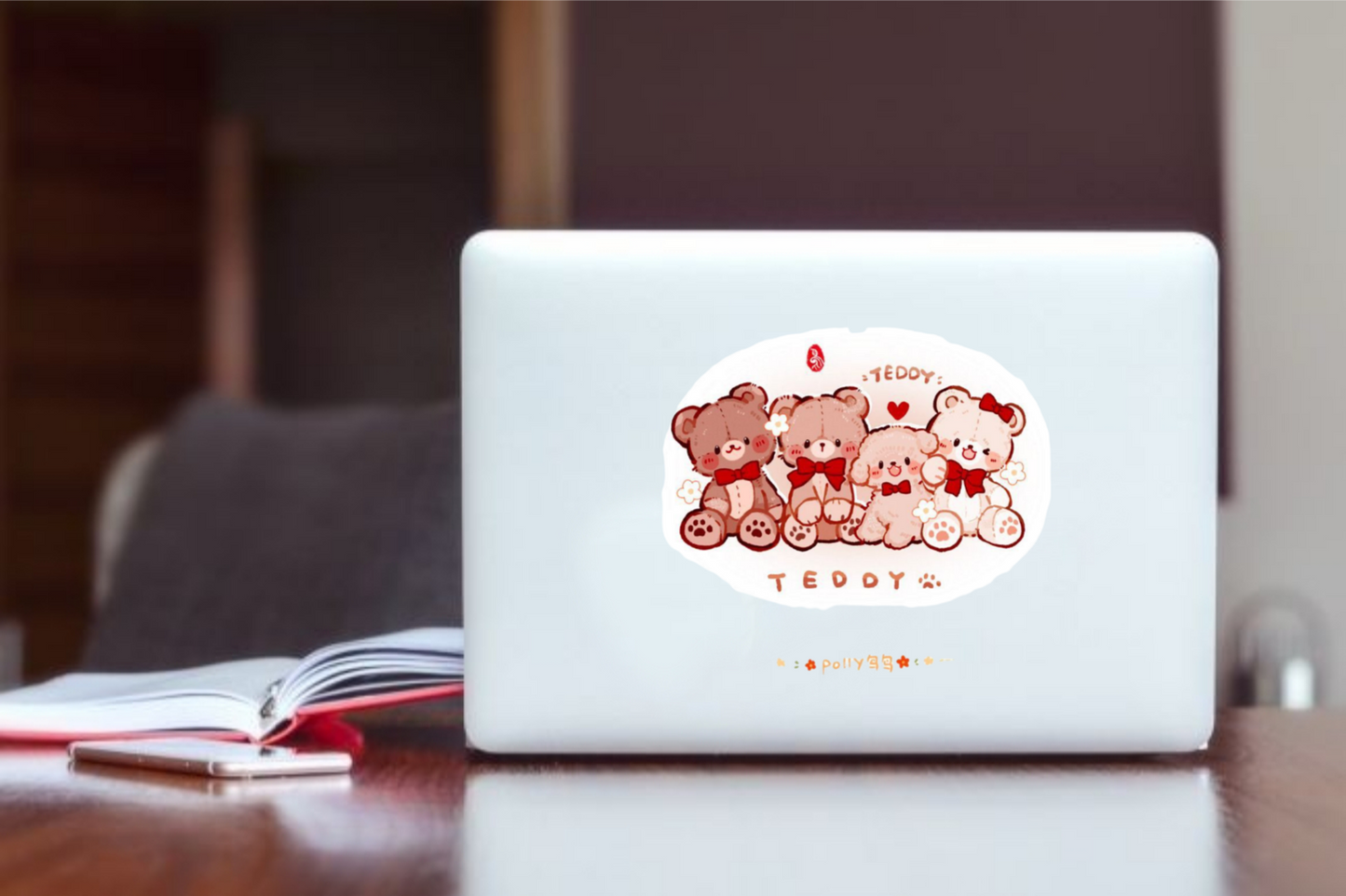 bear Laptop Sticker 15