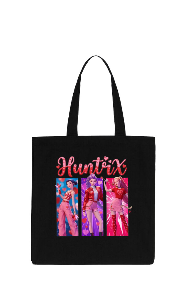 Hunterix kpop tote bag Black 19