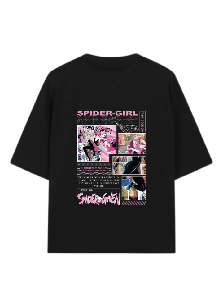 Spiderman t- shirt One Size Black Back 15