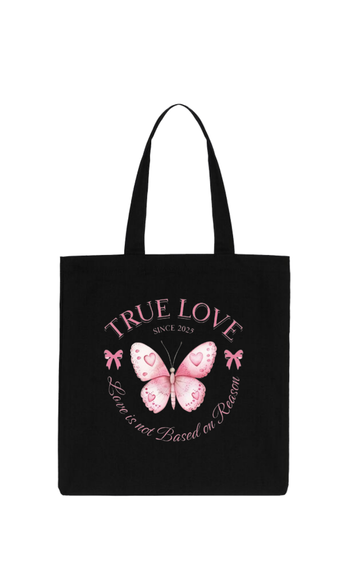 butterflies tote bag Black 15
