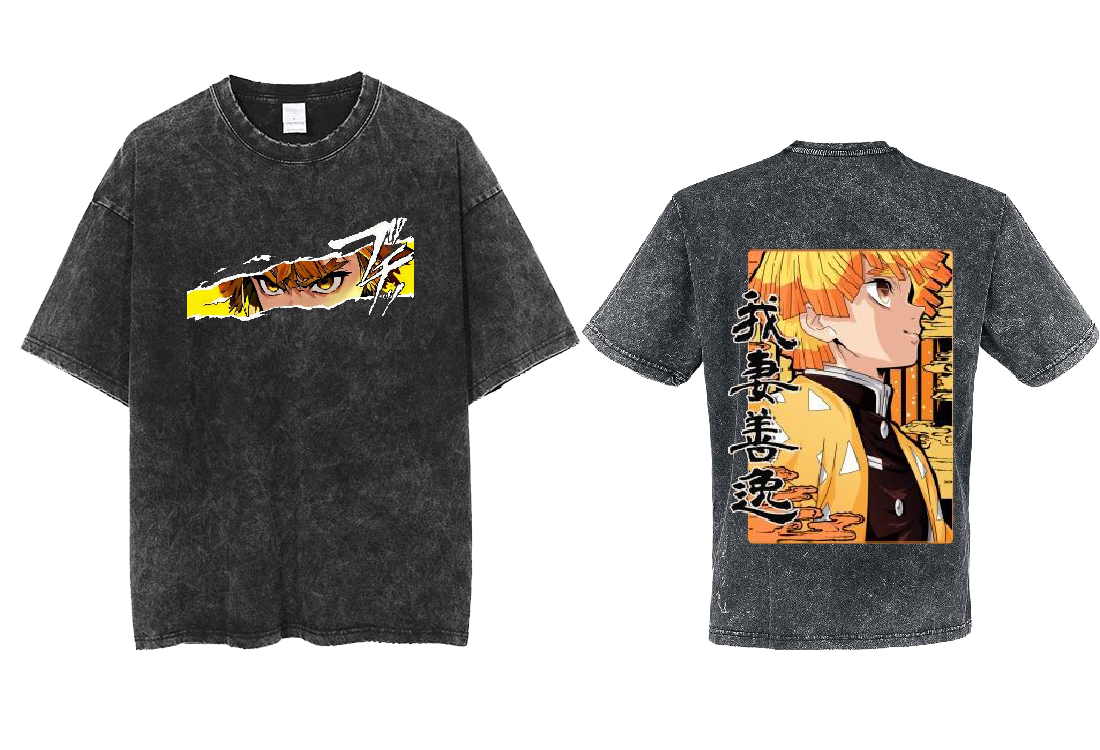 Anime Demon slayer nezuko tanjiro One Size t- shirt Washed 15