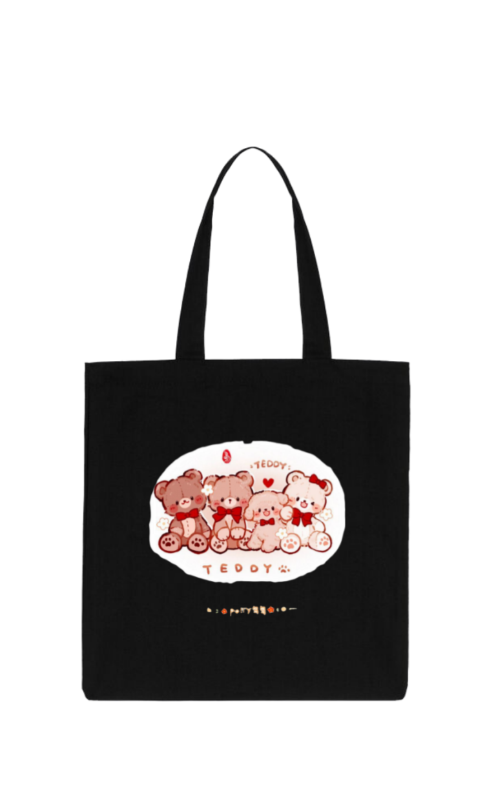 bear tote bag Black 14
