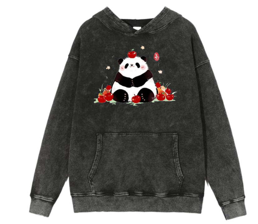 PANDA Oversize Hoodie Washed 15