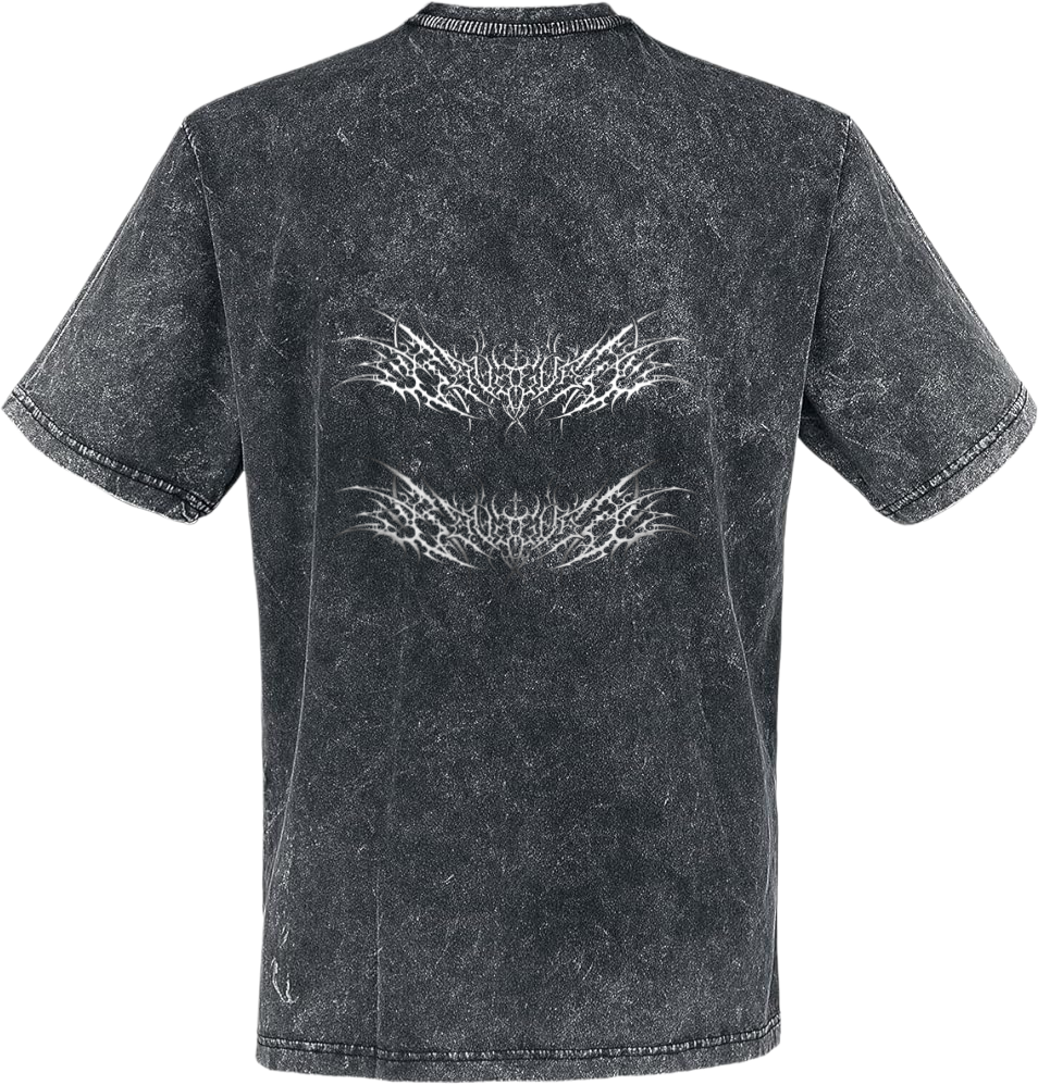 Goth t- shirt Washed Back 15