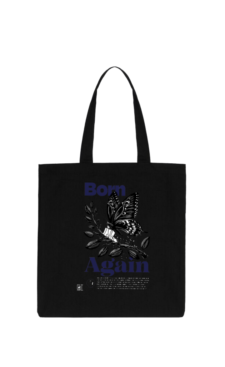 Born Again tote bag Black 109