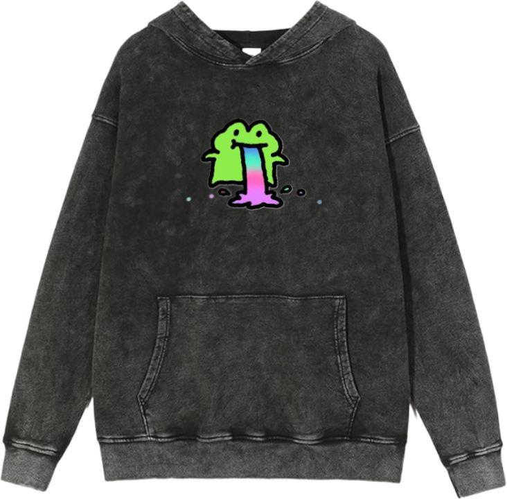 Frog Oversize Hoodie Washed 15