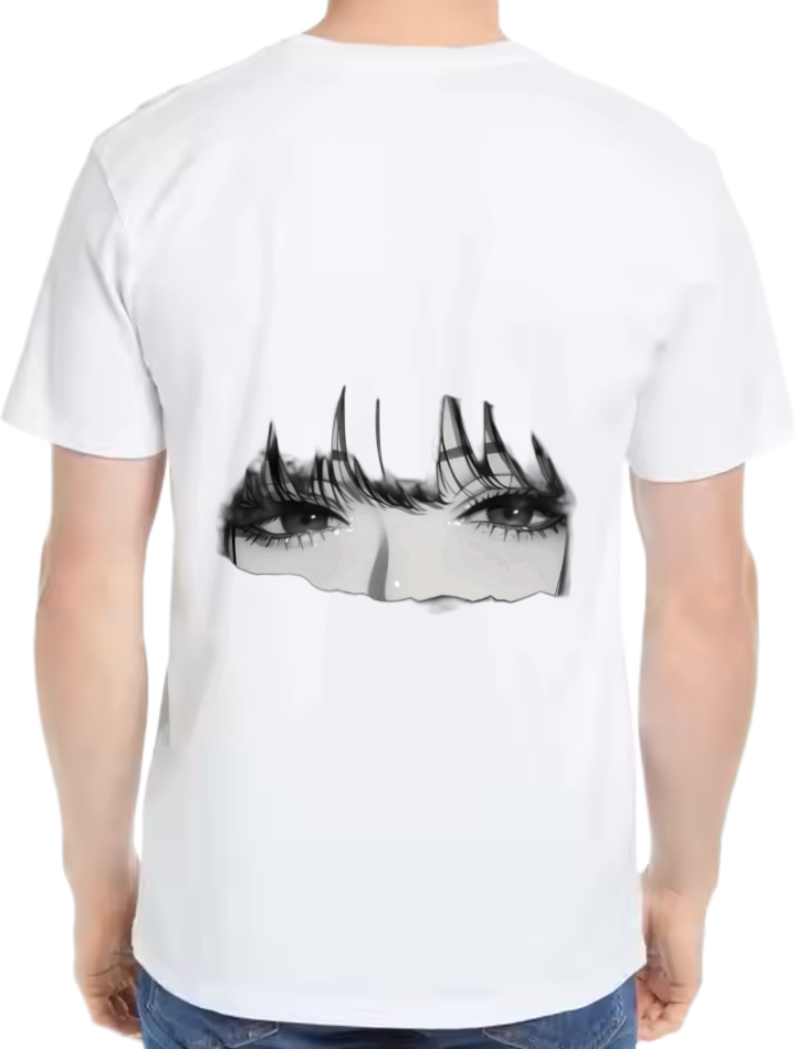eyes t- shirt One Size White back 15