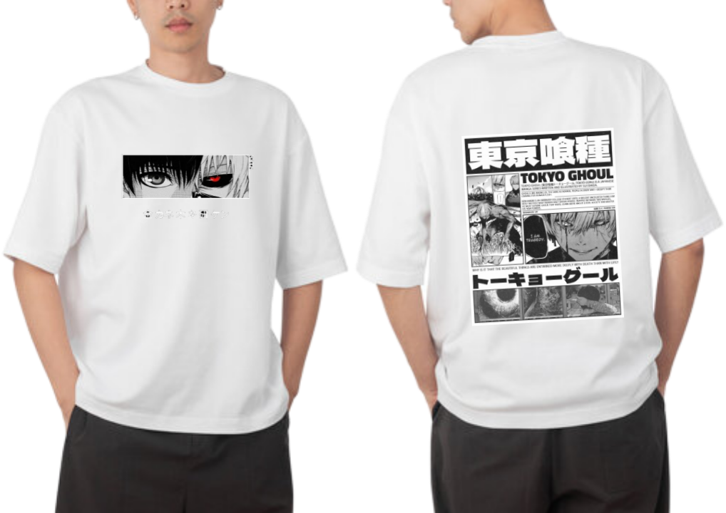 Tokyo ghoul t- shirt One Size White Back 15