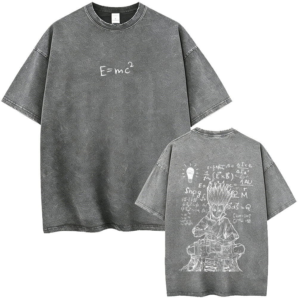 Dr. STONE T-Shirt Oversized Washed Back 2
