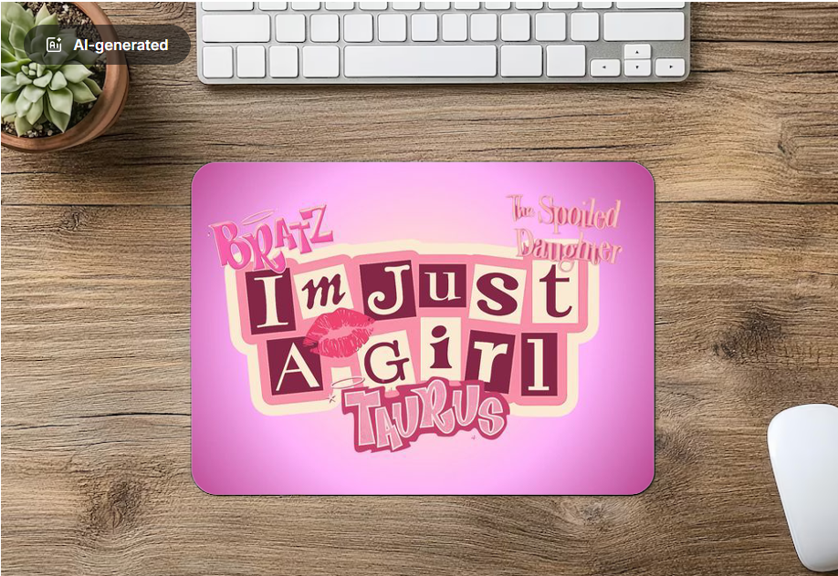 Mouse Pad Im Just A Girl