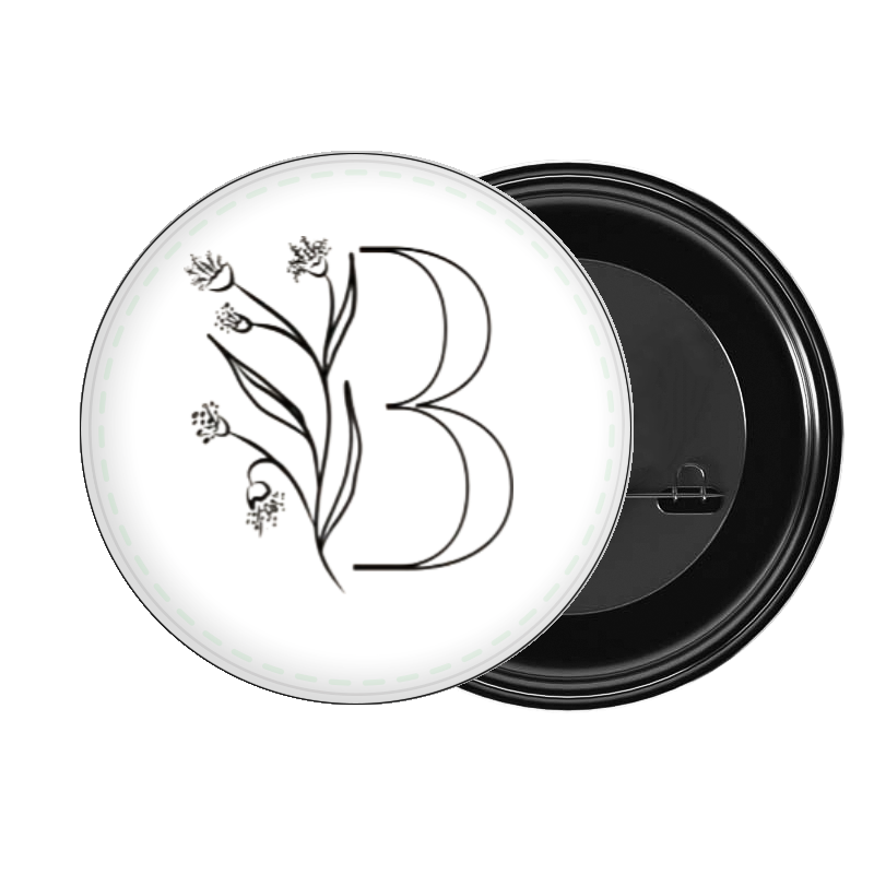 vector letter brooch B 16
