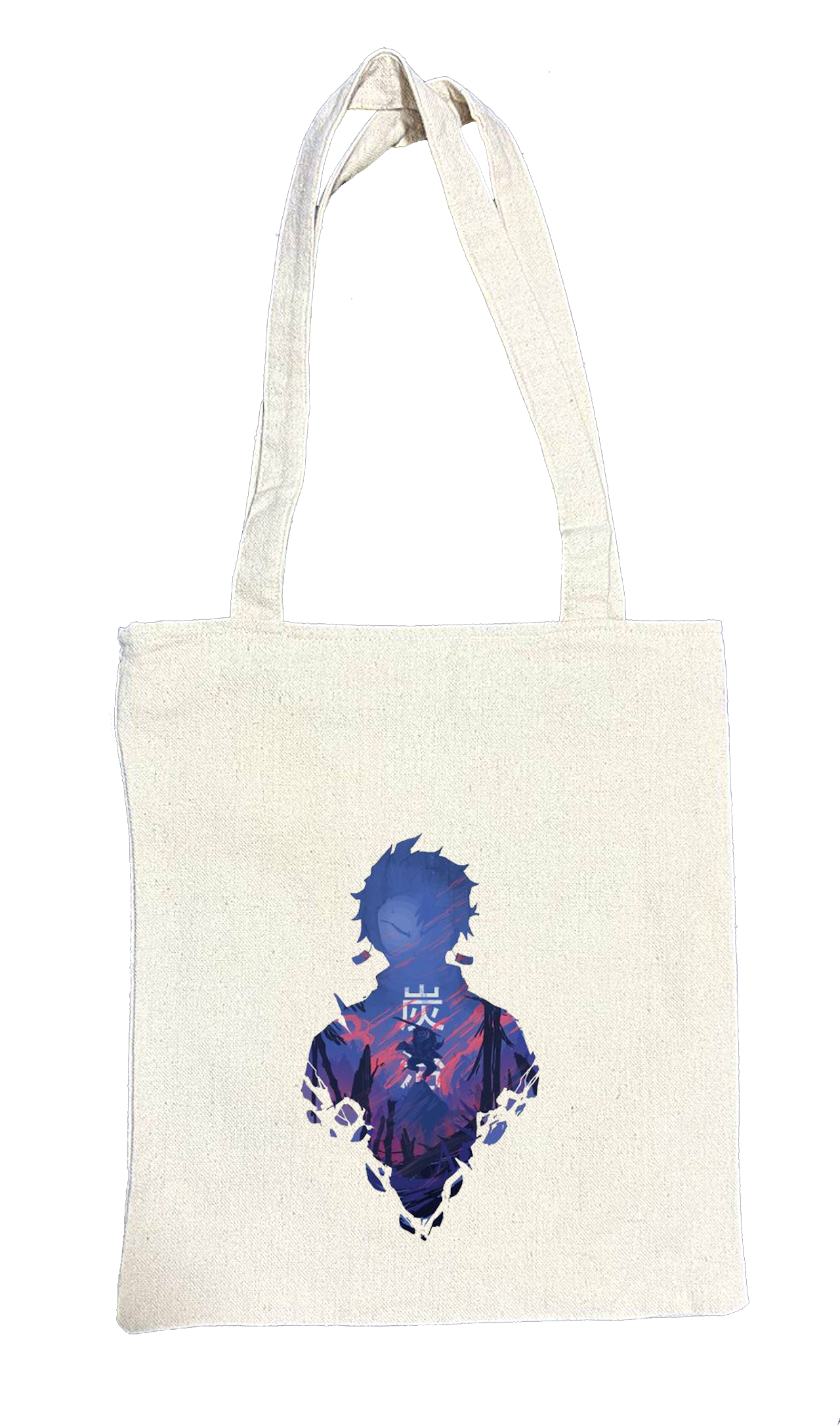 Anime Demon slayer nezuko tanjiro tote bag Beige 16