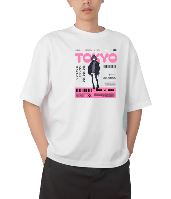 RANDOM ANIME GIRL t- shirt White 16