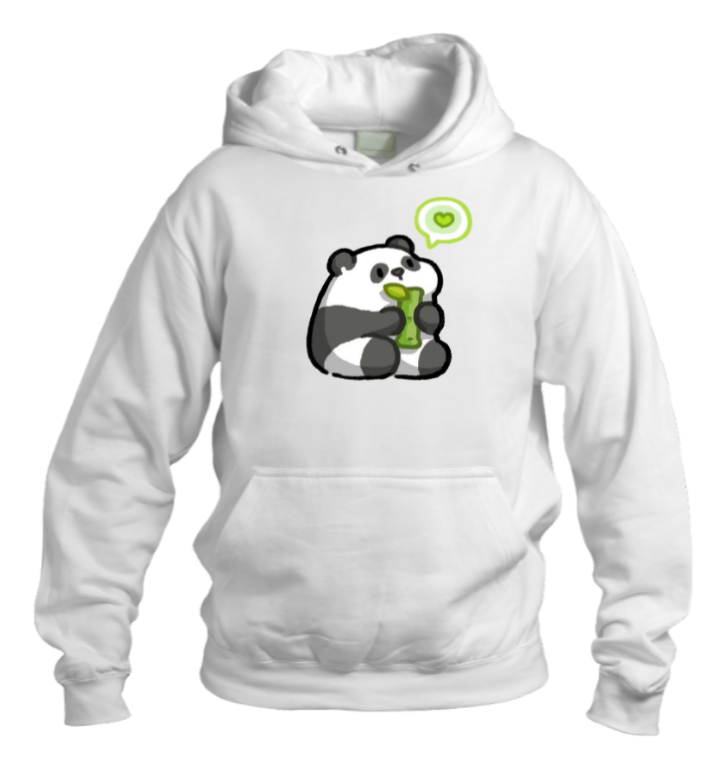 PANDA Oversize Hoodie White 16