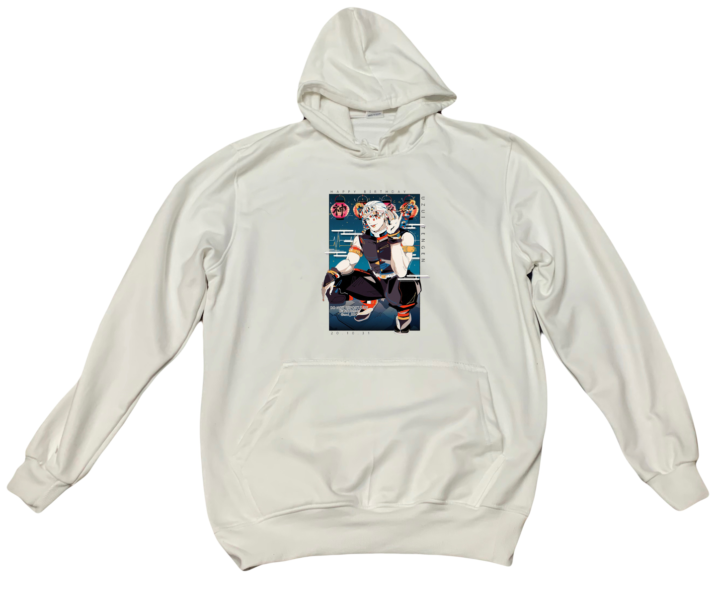 Anime Demon slayer nezuko tanjiro Oversize Hoodie White 16