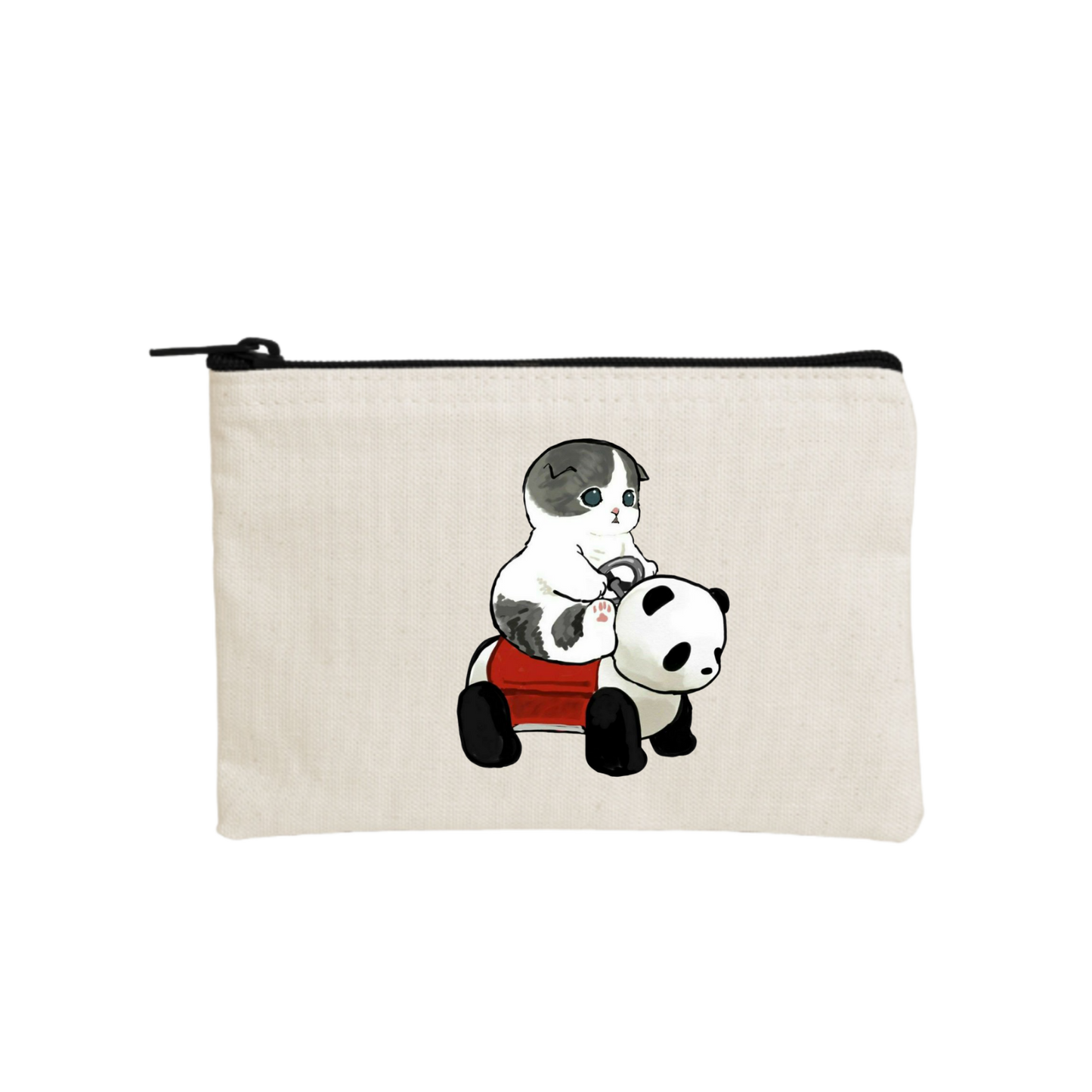 PANDA wallet pencil case Beige 16