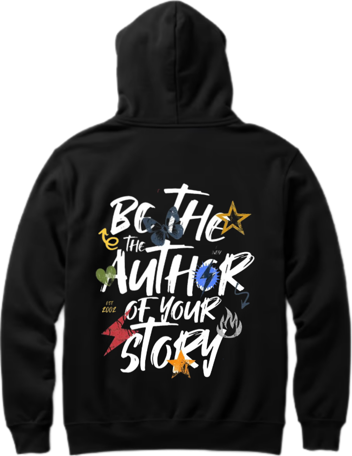 BC THE AUTHOR EST THE OF YOUR STORY Over Size hoodie Black Back 16