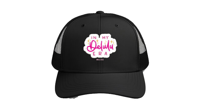 Baseball cap Black IN MY Delulu ERA 16