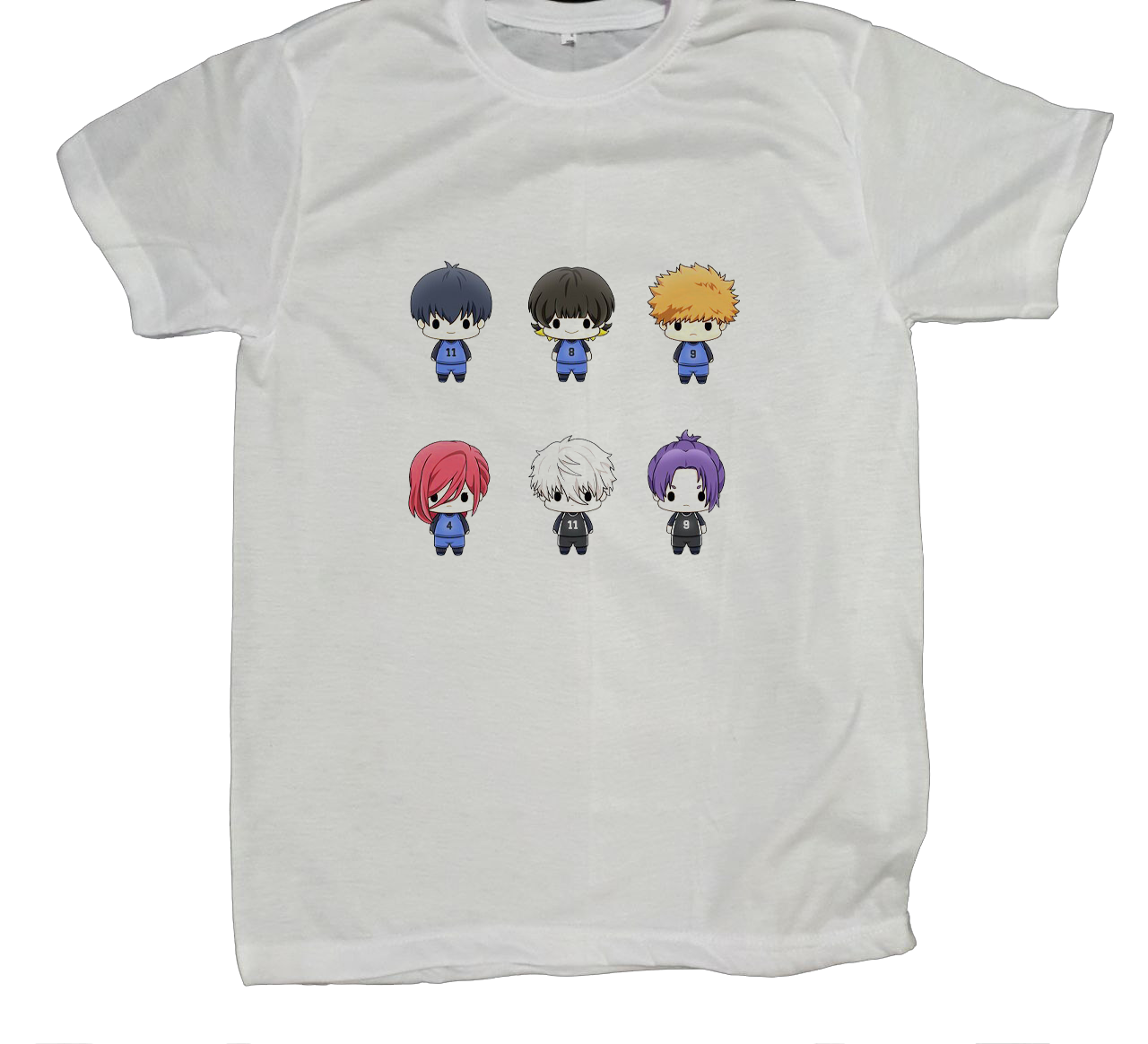 blue lock t- shirt fat White 16