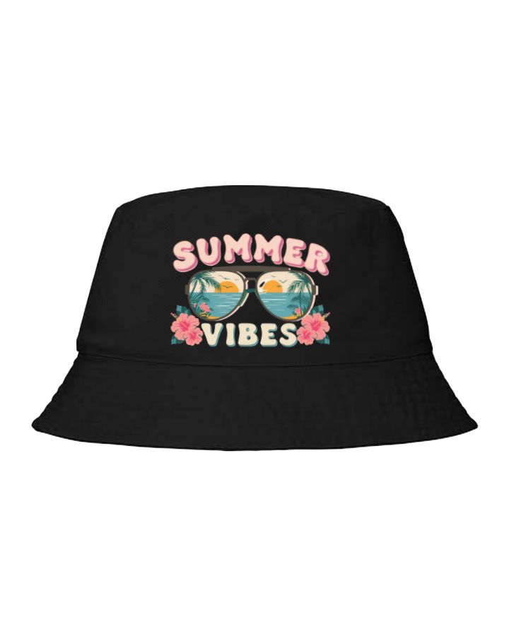 Summer Vibes Bucket hat Fishman hat cap Black 16