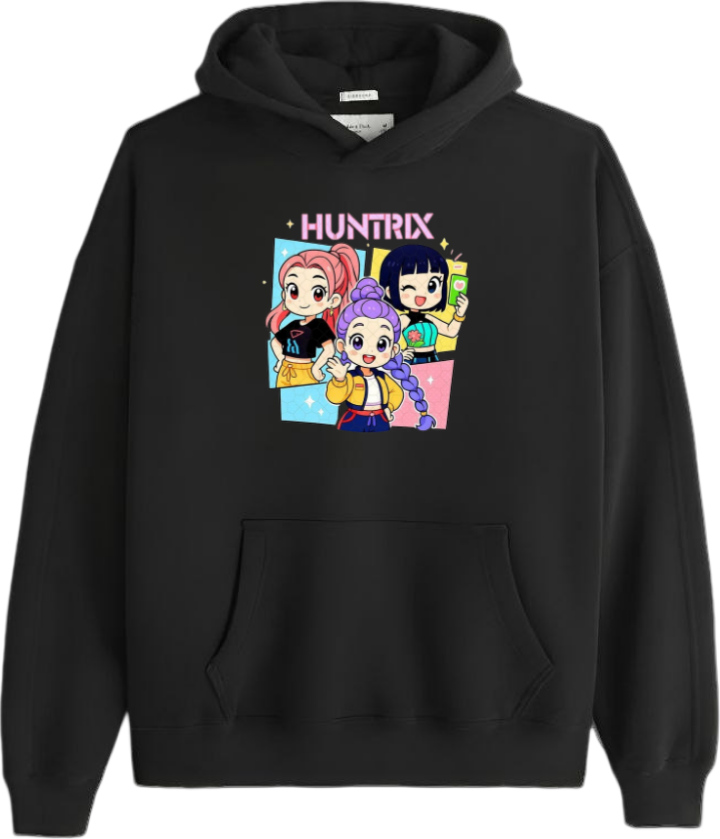 Hunterix kpop Oversize Hoodie Black 16